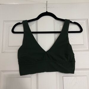 Lululemon Align V-Neck Bra *Light Support, C/D Cup in Legacy Green